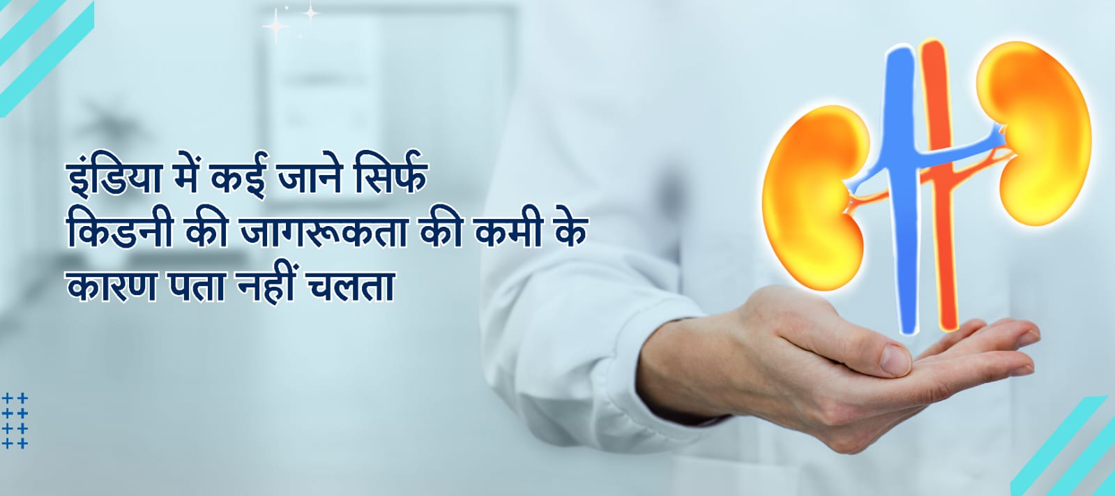 किडनी की जागरूकता की कमी के कारण पता नहीं चलता ssa